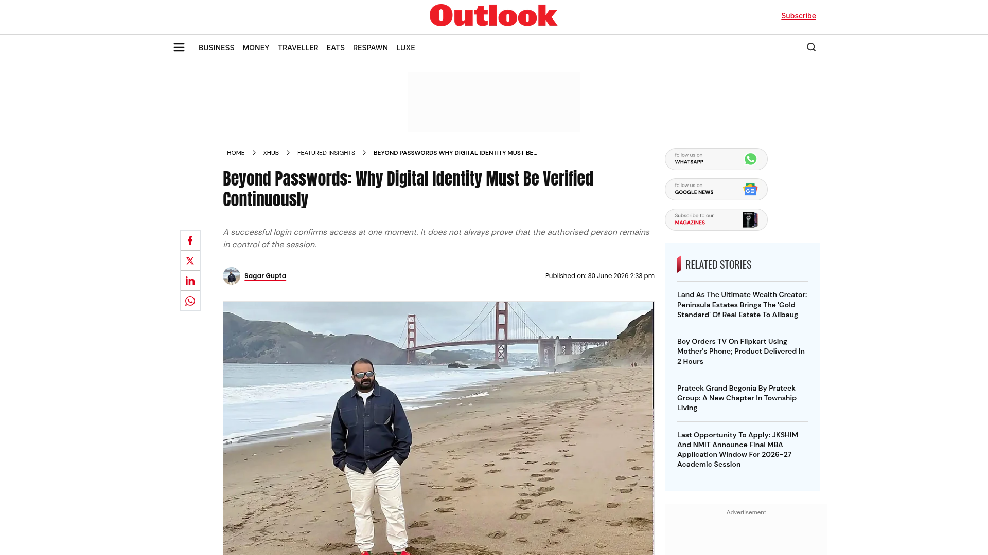 Outlook — Beyond Passwords: Why Digital Identity Must Be Verified Continuously