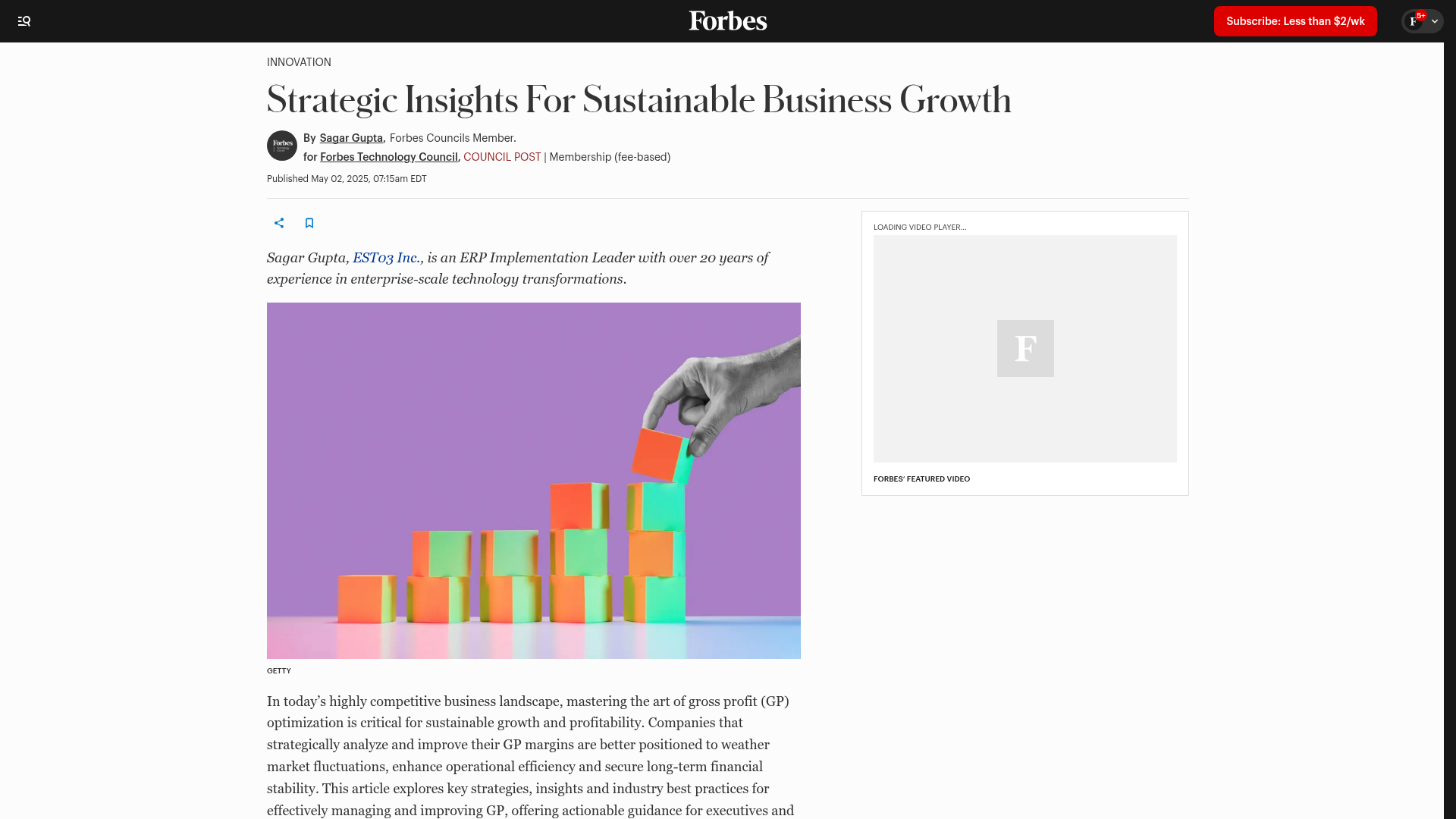 Forbes — Strategic Insights For Sustainable Business Growth