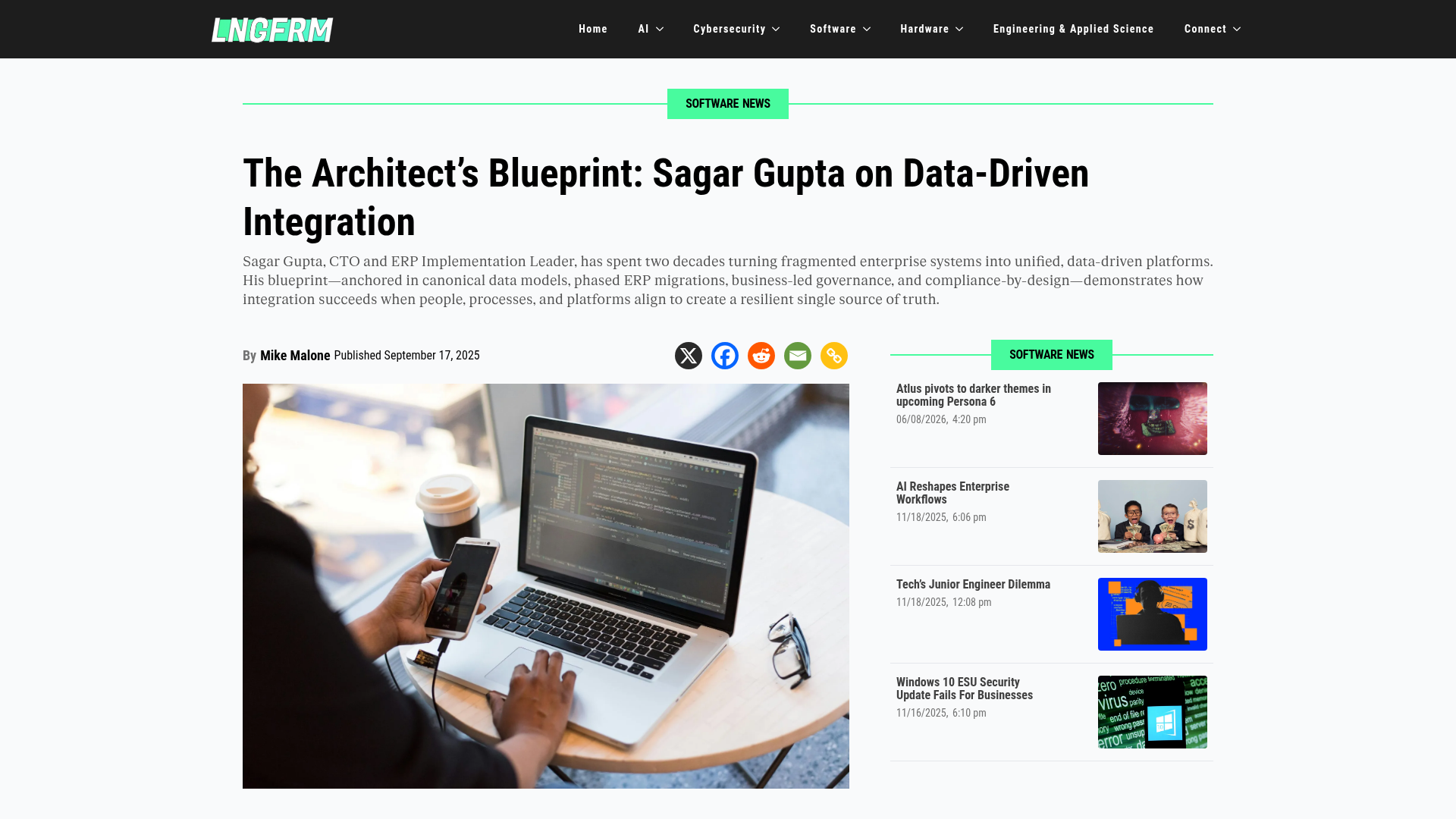LNGFRM — The Architect's Blueprint: Sagar Gupta on Data-Driven Integration
